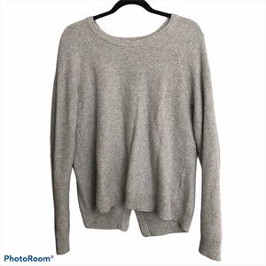Madewell Grey Sweater with Back Detail Size M